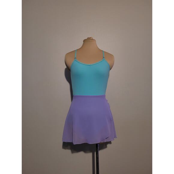 NWOT Light Purple Lilac Ballet Chiffon Wrap Skirt - Picture 2 of 7